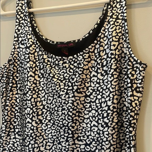 Chic Animal Print Dress black and silver - Picture 2 of 2